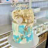 Blue, Gold Leaf & Macarons