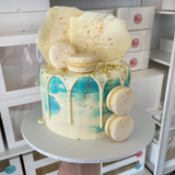 Blue & Gold Cake