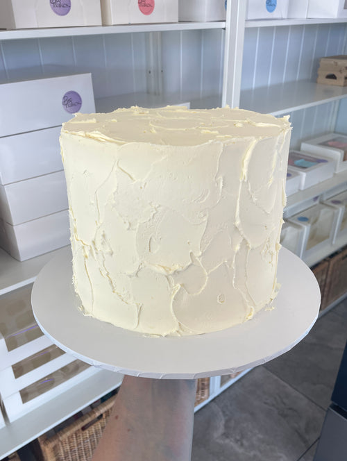 White Textured Cake