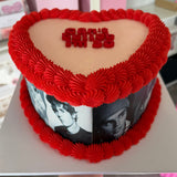 Justin Bieber Heart Cake