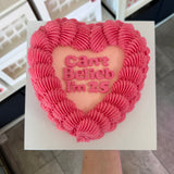 Justin Bieber Heart Cake