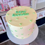 Piped Mini Heart Cake