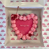Brownie Buttercream Heart