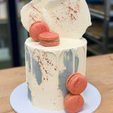 Pink, Grey & Rose Gold Cake